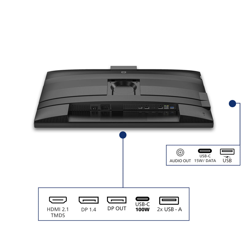 Load image into Gallery viewer, Philips 27b2u4601h 00 27 ledmonitor (zilver zwart, hdmi, displayport, usb-c, webcam, 120 hz)
