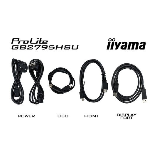 Iiyama g-master gold phoenix gb2795hsu-b1 27 gaming monitor (zwart, 1x displayport, 1x hdmi, 4x usb-a, 280 hz)