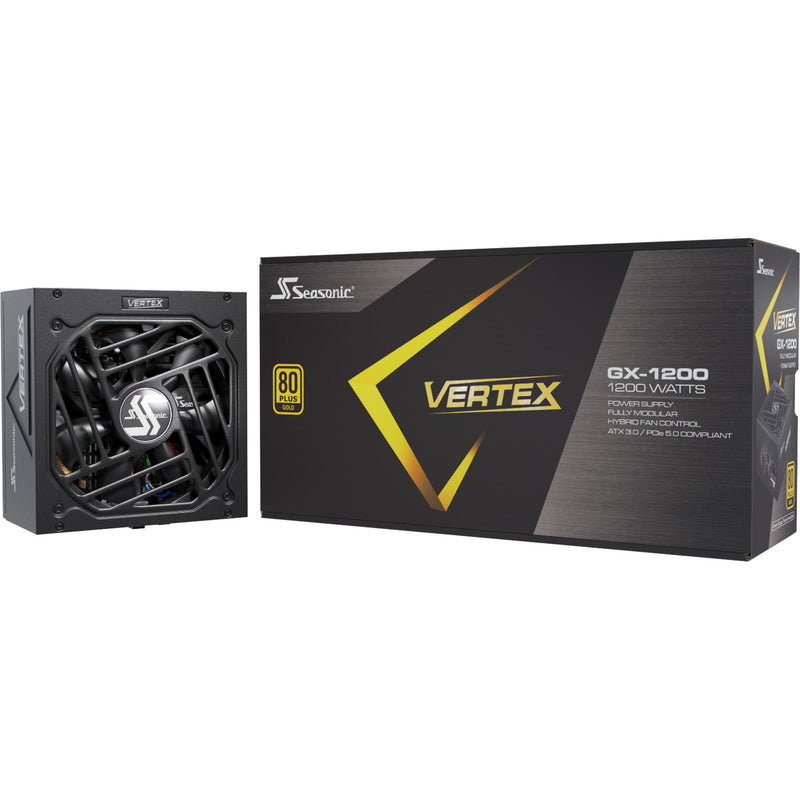 Load image into Gallery viewer, Seasonic vertex gx-1200 modulaire 1200 watt voeding (zwart, 1x 12v-2x6, 3x pcie)
