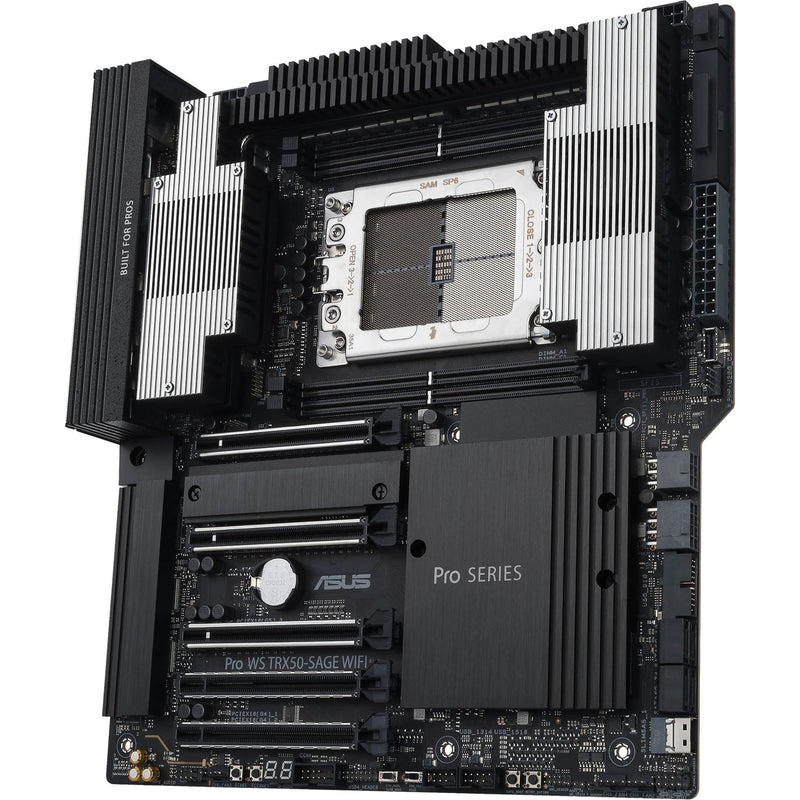 Load image into Gallery viewer, Asus pro ws trx50-sage wifi socket str5 moederbord (zwart grijs, raid, 10gb-lan, 2.5gb-lan, wi-fi 7, bt, sound, ceb)
