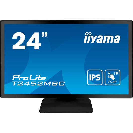 Iiyama prolite t2452msc-b1 23.8 touchscreen monitor (zwart, hdmi, displayport, 2x usb-a, usb-b)