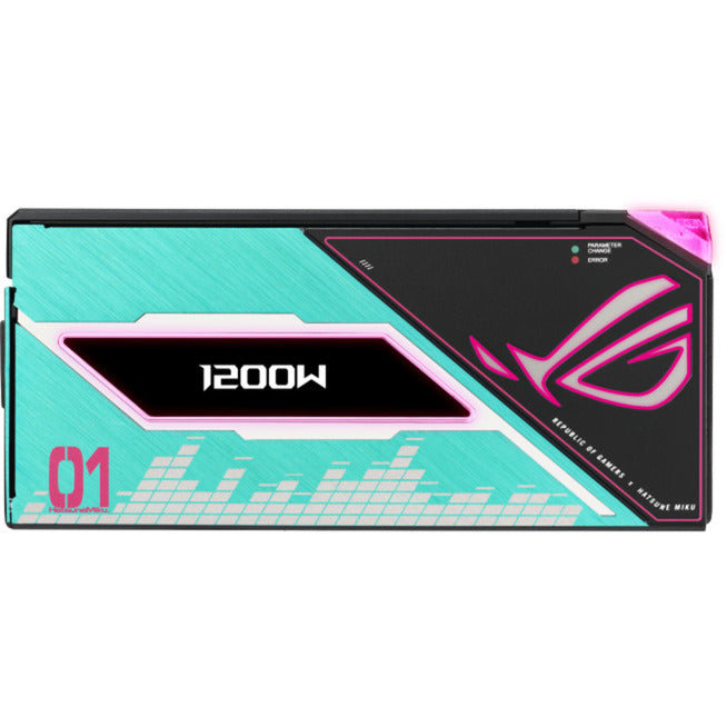 Load image into Gallery viewer, Asus rog thor platinum iii hatsune miku edition modulaire 1200 watt voeding (zwart, 1x 12v-2x6, 4x pcie)
