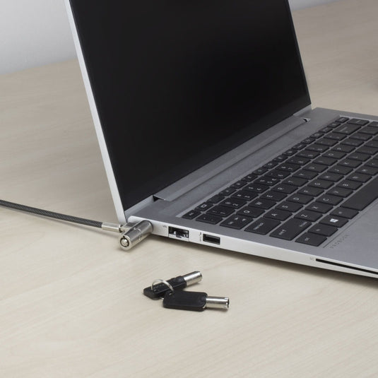 Act connectivity nano laptopslot met sleutels diefstalbeveiliging (grijs, 2 meter)