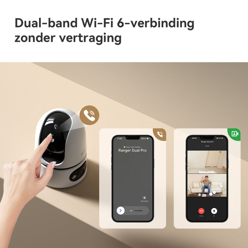 Afbeelding laden in galerijviewer, Imou ranger dual pro 10mp beveiligingscamera (wit, 2x 5mp, wifi 6)
