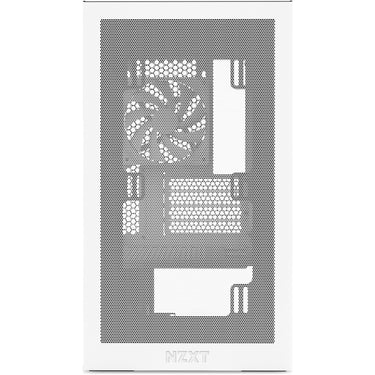 Nzxt h3 flow midi tower behuizing (wit (mat) | 1x usb-a | 1x usb-c | tempered glass)