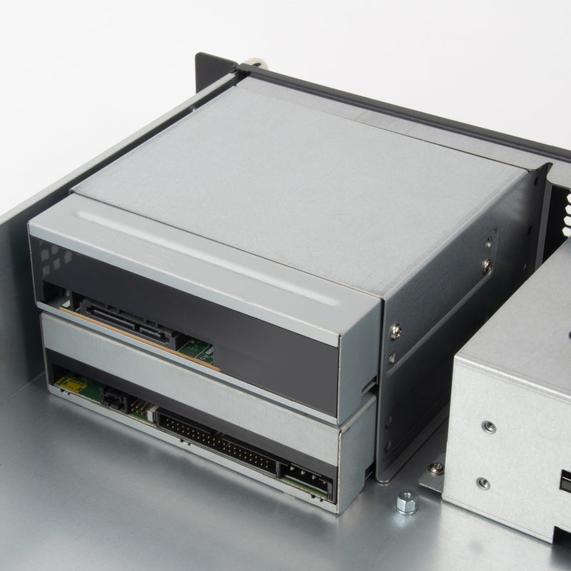 Load image into Gallery viewer, Silverstone rm23-502-mini rack behuizing (grijs zwart)
