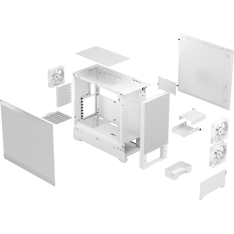Load image into Gallery viewer, Fractal design pop air rgb midi tower behuizing (wit | 2x usb-a | rgb | tempered glass)
