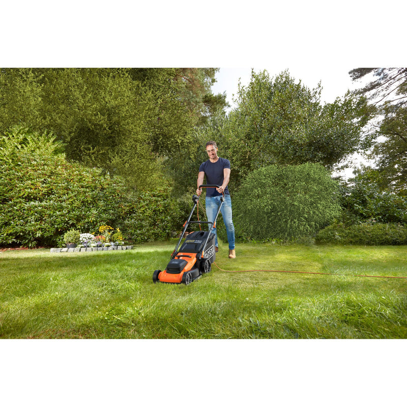 Load image into Gallery viewer, Black+decker bemwp400 grasmaaier (oranje zwart, 40cm, 1800w)

