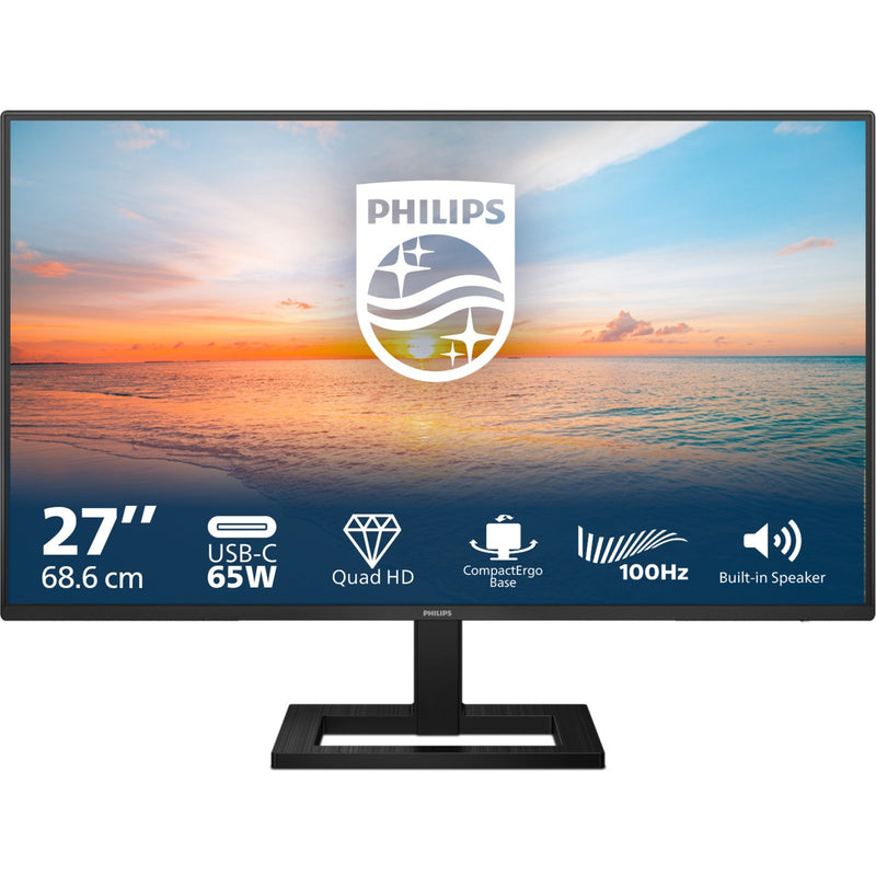 Load image into Gallery viewer, Philips 27e1n1600ae 00 27 monitor (zwart, hdmi, 2x usb-a, usb-c)
