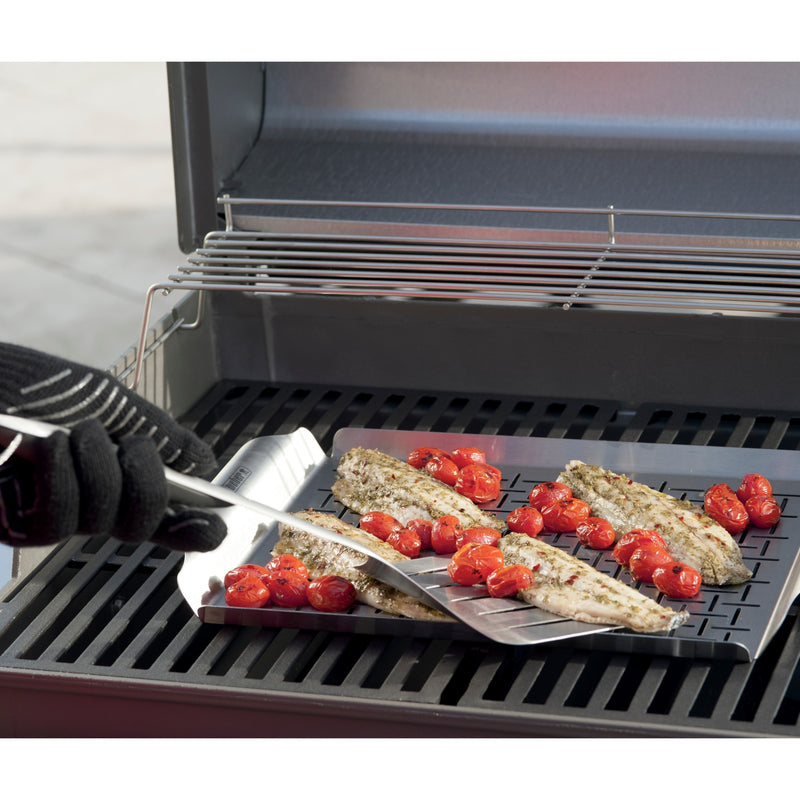 Load image into Gallery viewer, Weber deluxe grillpan grillkorf (zilver)
