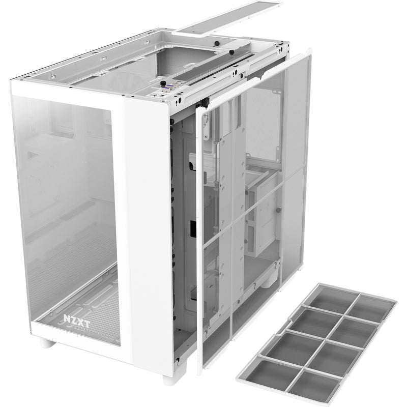 Load image into Gallery viewer, Nzxt h9 elite midi tower behuizing (wit | 2x usb-a | 1x usb-c | rgb | tempered glass)
