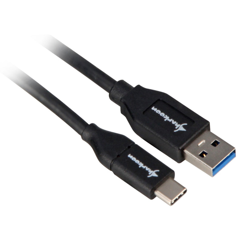 Load image into Gallery viewer, Sharkoon usb 3.1 gen 2-a > usb-c kabel (zwart, 1 meter)
