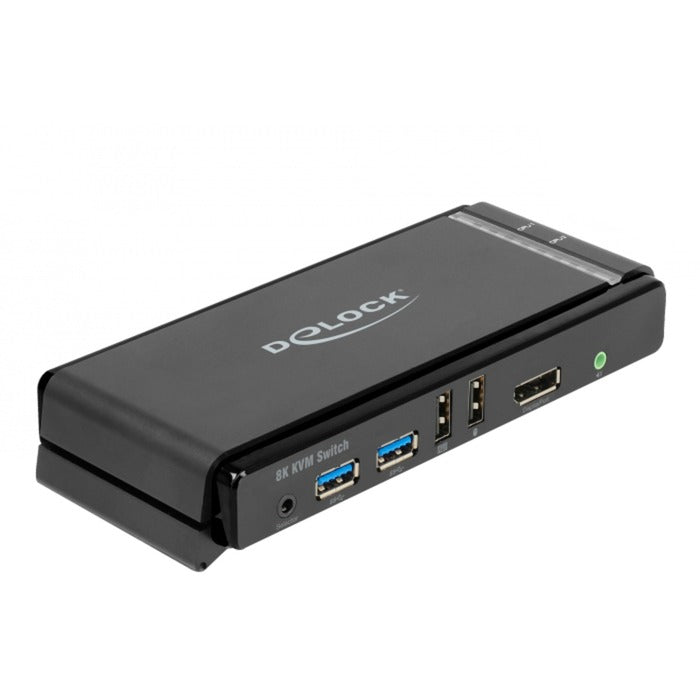 Load image into Gallery viewer, Delock displayport 1.4 8k kvm-switch (grijs zwart)
