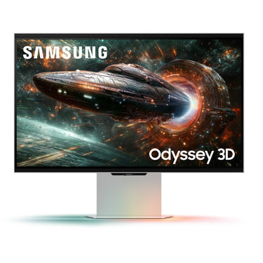 Samsung odyssey 3d g90xf 27 4k uhd gaming monitor (zilver, 2x hdmi, displayport, 2x usb-a, usb-b, 165 hz)
