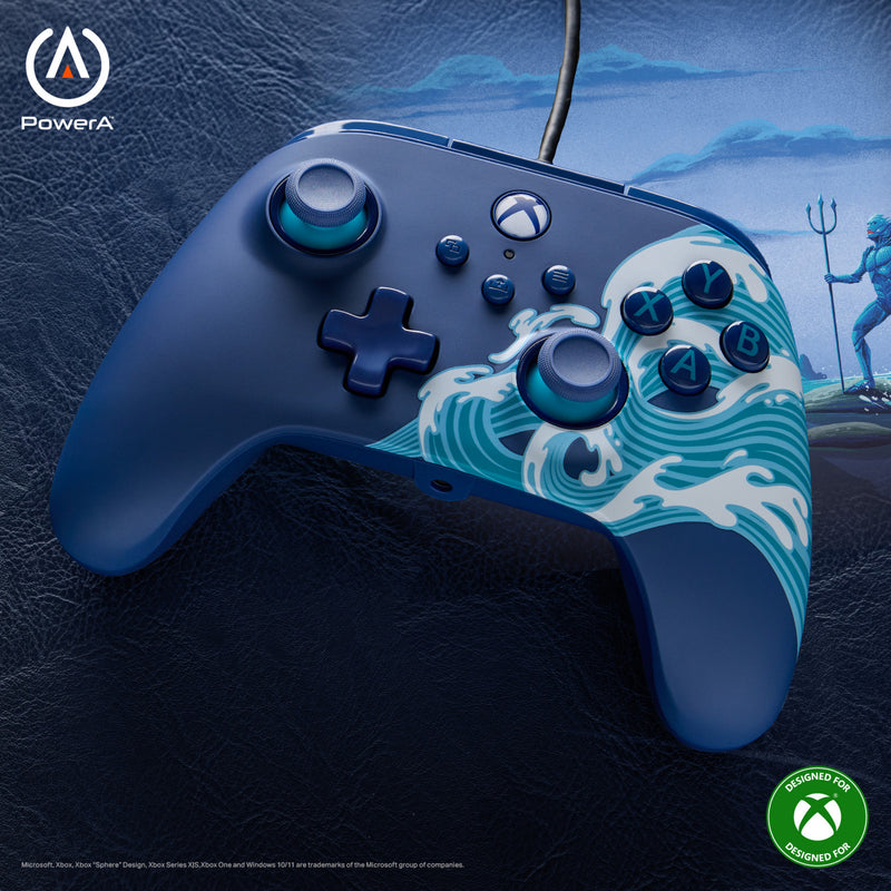 Load image into Gallery viewer, Powera advantage controller met kabel voor de xbox series x|s - watergolf (azuurblauw, xbox series x|s, xbox one, pc)
