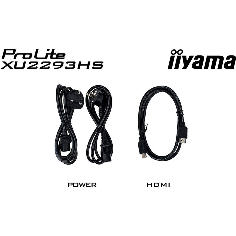 Load image into Gallery viewer, Iiyama prolite xu2293hs-b6 21.5 monitor (zwart (mat), hdmi, displayport)
