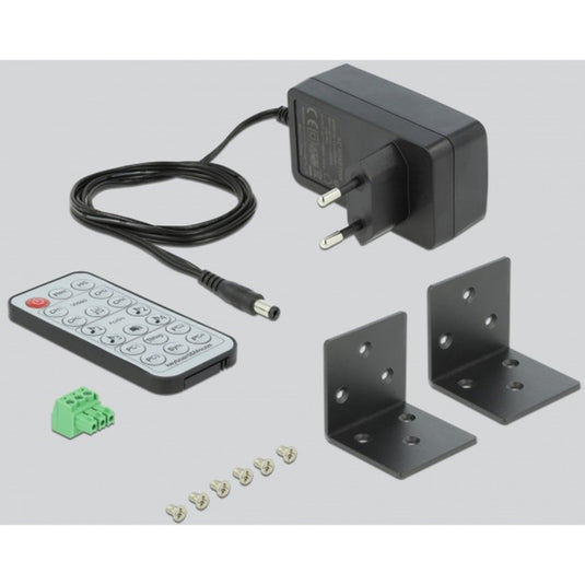 Delock kvm 4-in-1 multiview switch 4x hdmi met usb kvm-switch