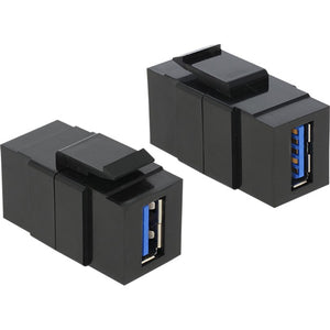 Delock usb-a 3.2 gen 1 keystone module (zwart)