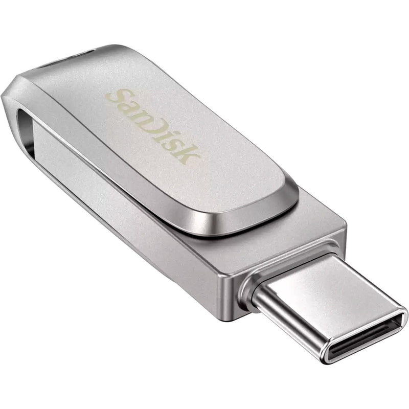 Load image into Gallery viewer, Sandisk ultra dual drive luxe 128 gb usb-stick (zilver, usb-a 3.2 gen 1, usb-c 3.2 gen 1)
