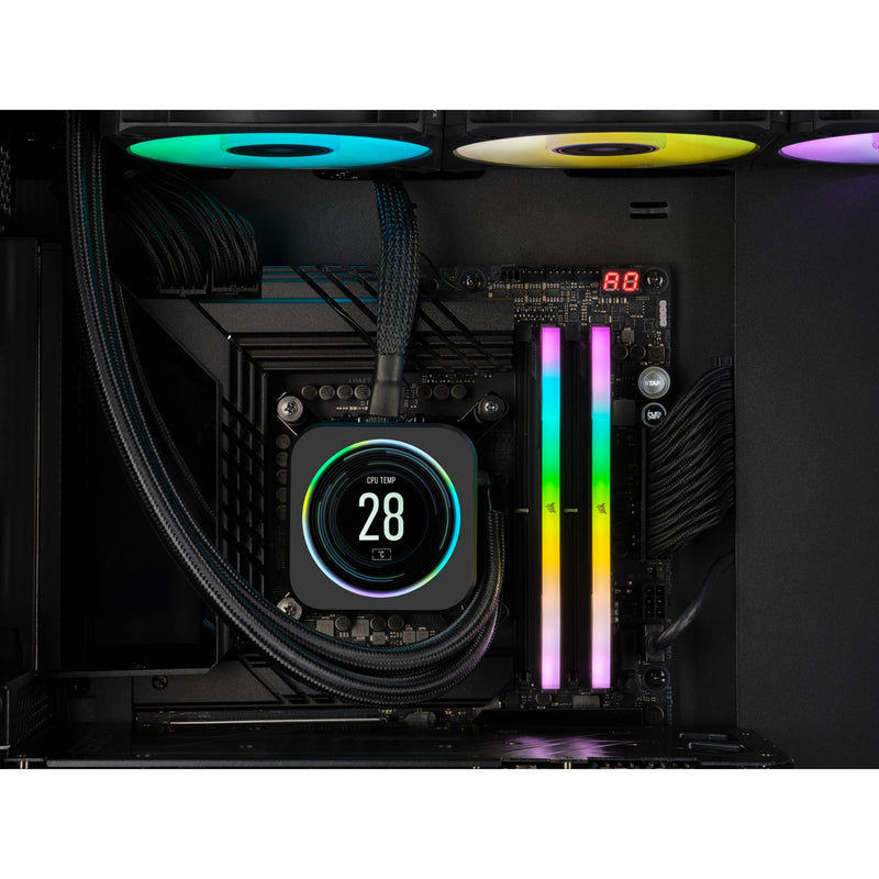 Load image into Gallery viewer, Corsair vengeance rgb 32 gb ddr5-5200 (2x 16 gb) werkgeheugen (zwart, cmh32gx5m2b5200c40, xmp 3.0)
