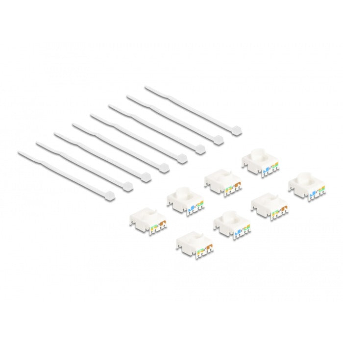 Load image into Gallery viewer, Delock rj45 jack > lsa cat 6a toolfree keystone module (meerkleurig, 8 stuks)
