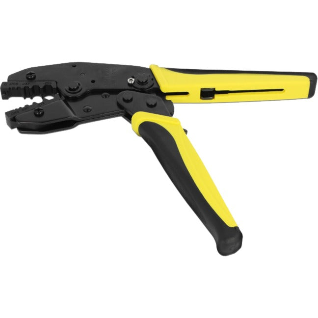 Load image into Gallery viewer, Delock universele coax krimptang (zwart geel, 6 diameters)
