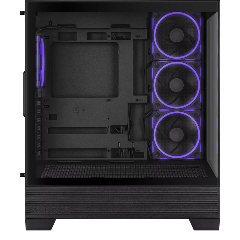 Load image into Gallery viewer, Asus a31 plus midi tower behuizing (zwart | 2x usb-a | 2x usb-c | tempered glass)
