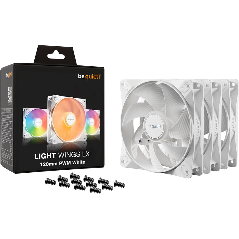 Load image into Gallery viewer, Be quiet! light wings lx pwm rgb case fans (wit, 3 stuks, 120 x 120 x 25 mm)
