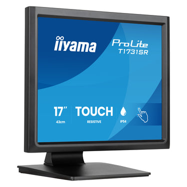 Iiyama prolite t1731sr-b2s 17 touchscreen monitor (zwart, vga, hdmi, displayport, audio, touch)