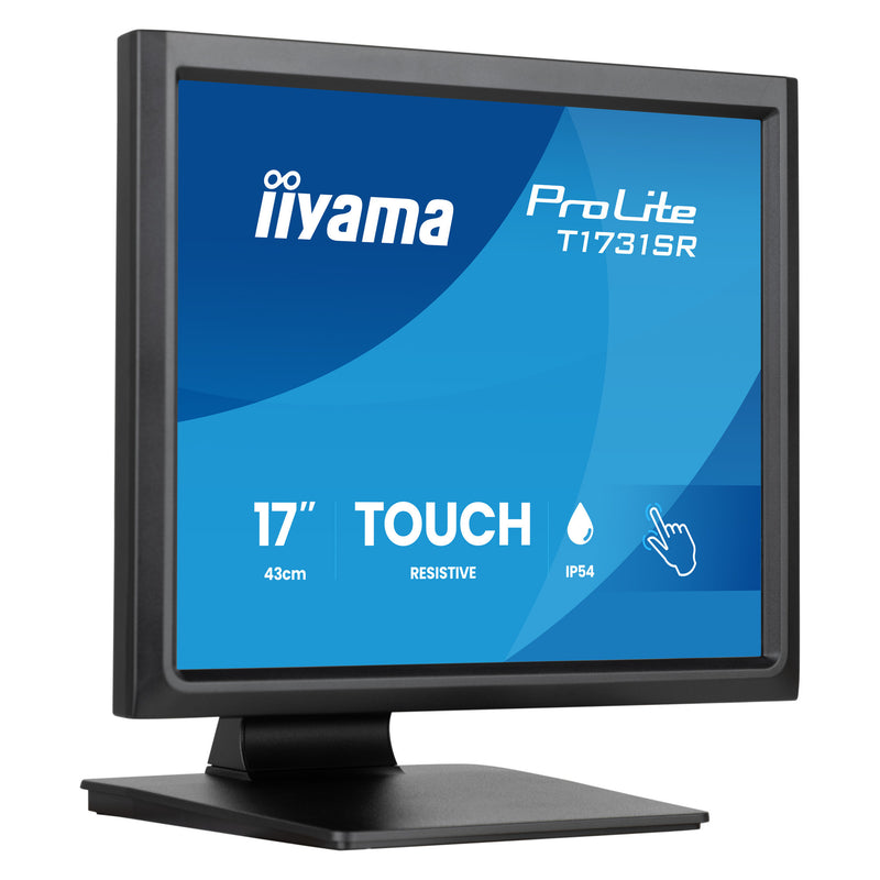 Load image into Gallery viewer, Iiyama prolite t1731sr-b2s 17 touchscreen monitor (zwart, vga, hdmi, displayport, audio, touch)

