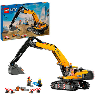 Lego city - gele graafmachine constructiespeelgoed (60420)