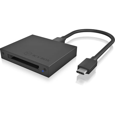 Icy box ib-cr402-c31 card reader kaartlezer (zwart, usb-c 3.2 (10 gbit s))