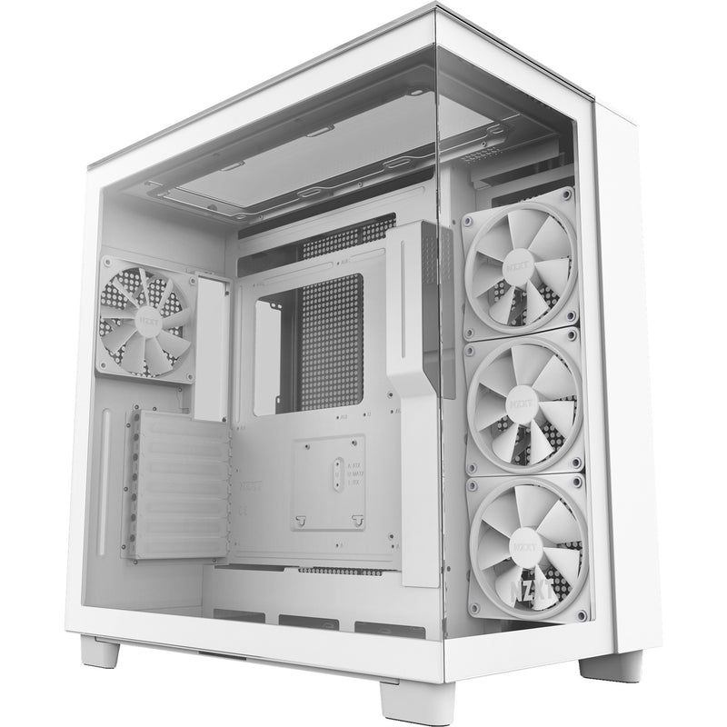 Load image into Gallery viewer, Nzxt h9 elite midi tower behuizing (wit | 2x usb-a | 1x usb-c | rgb | tempered glass)
