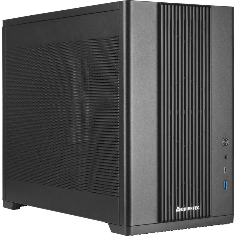 Load image into Gallery viewer, Chieftec bx-mesh mini tower behuizing (zwart | 1x usb-a | 1x usb-c | tempered glass)
