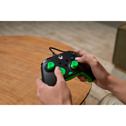 Turtle beach rematch core bedrade controller (zwart groen, xbox serie x|s, xbox one, pc)