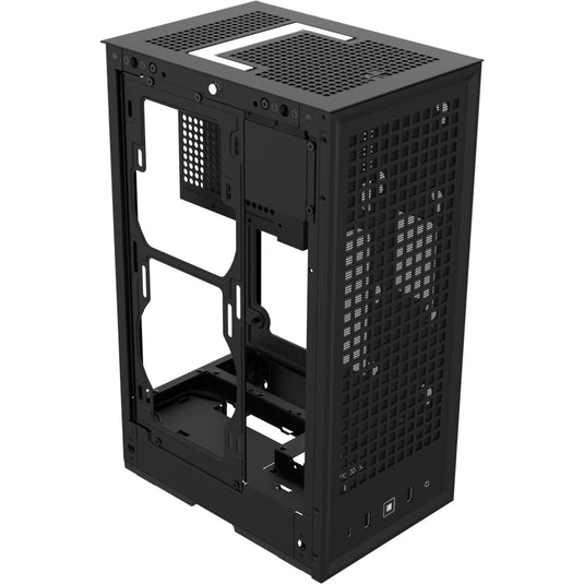 Hyte revolt 3 midi tower behuizing (zwart | 2x usb-a | 1x usb-c)