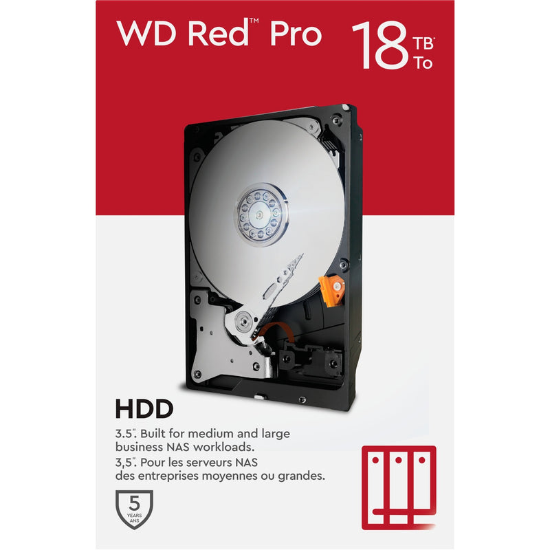 Load image into Gallery viewer, Wd red pro 18 tb harde schijf (181kfgx, sata 600, 24 7, af)
