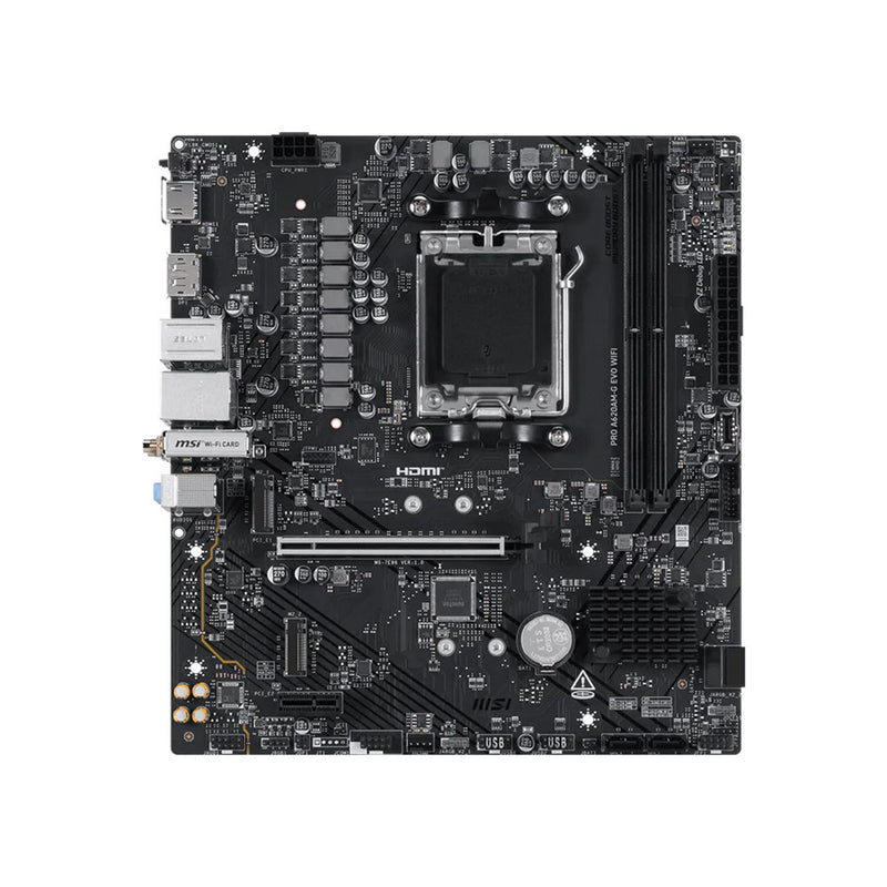 Load image into Gallery viewer, Msi pro a620am-g evo wifi socket am5 moederbord (raid, 2.5gb-lan, wifi, bt, sound, µatx)
