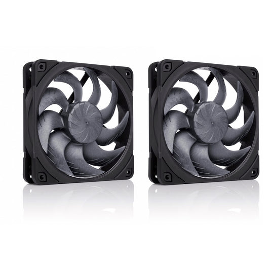Noctua nf-a12x25 g2 pwm sx2-pp chromax.black case fans (zwart, 2 stuks, 120 x 120 x 25 mm)