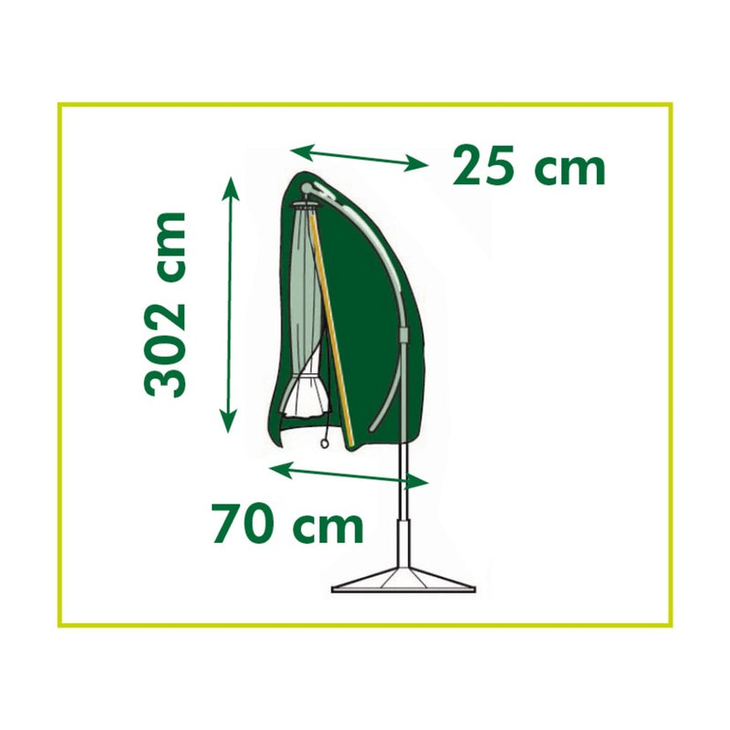 Load image into Gallery viewer, Nature tuinmeubelafdekhoes voor staande parasol (groot) afdekking (grijs, 6030617)
