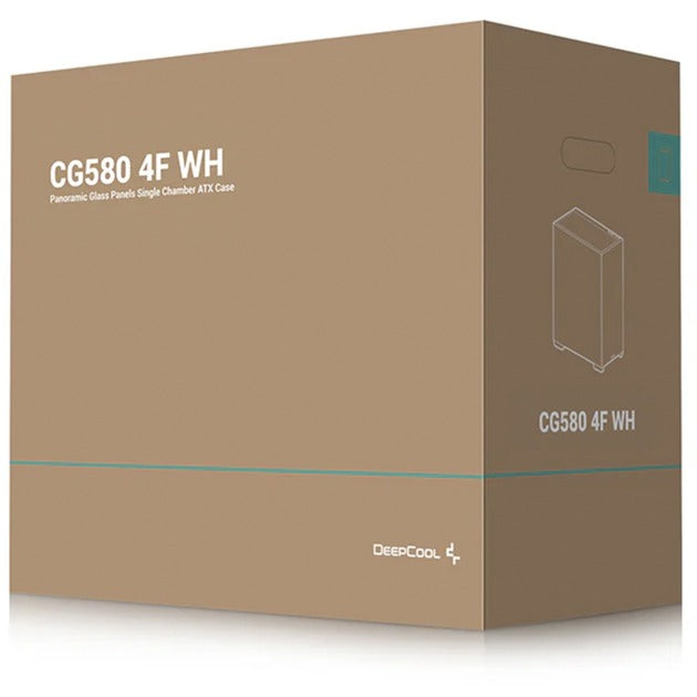Afbeelding laden in galerijviewer, Deepcool cg580 4f midi tower behuizing (wit | 2x usb-a | 1x usb-c | rgb | tempered glass)
