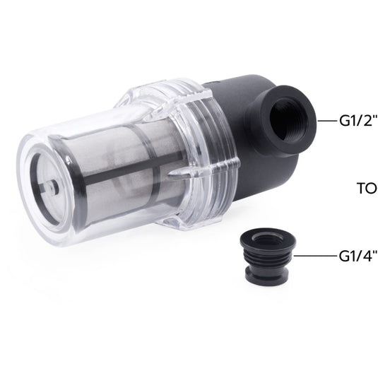 Alphacool es big inline filter 2xg1 (zwart transparant)