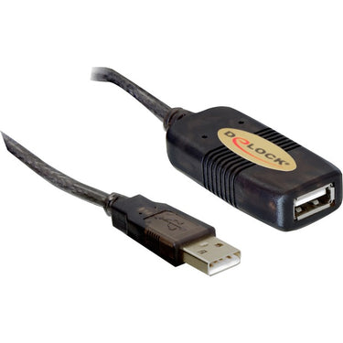 Delock usb 2.0 verlengkabel (zwart, 5 meter)