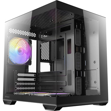 Antec cx60m argb mini tower behuizing (zwart | 3x usb-a | rgb | tempered glass)