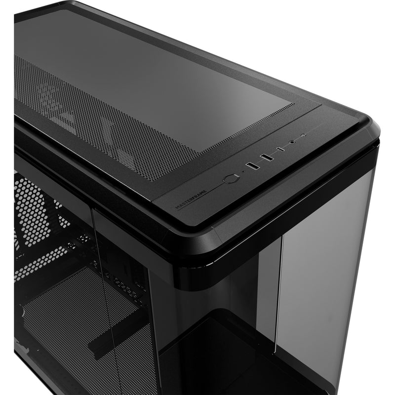 Load image into Gallery viewer, Cooler master masterframe 360 panorama showcase behuizing (zwart | 2x usb-a | 1x usb-c | rgb | tempered glass)
