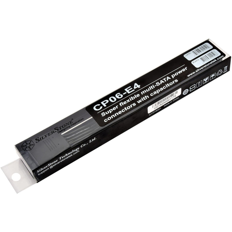 Load image into Gallery viewer, Silverstone sst-cp06-e4, 1x 15-pin-sata > 4x 15-pin-sata kabel
