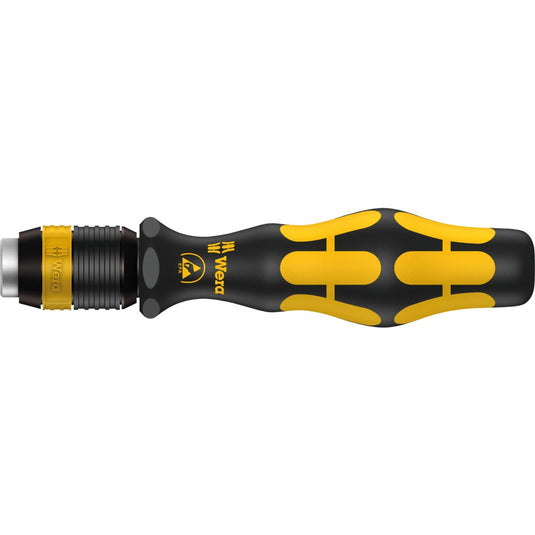 Wera bits-handhouder 813 r schroevendraaier (zwart geel, esd, niet magnetisch, 90mm)