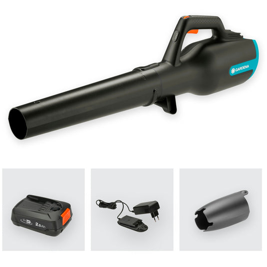Gardena powerjet accu bladblazer - 18v p4a set - 100 km h - incl. accu en lader
