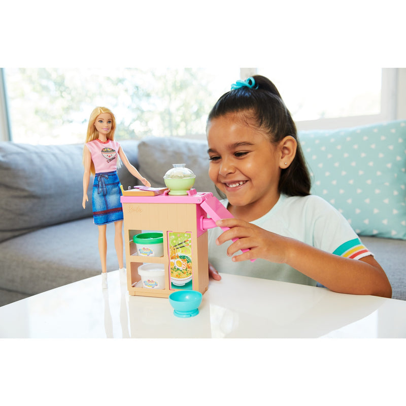 Load image into Gallery viewer, Barbie noodle bar speelset en pop
