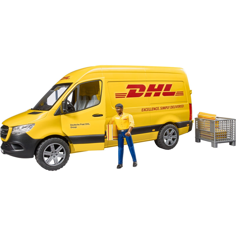 Load image into Gallery viewer, Bruder mb sprinter dhl met bestuurder modelvoertuig (02671)
